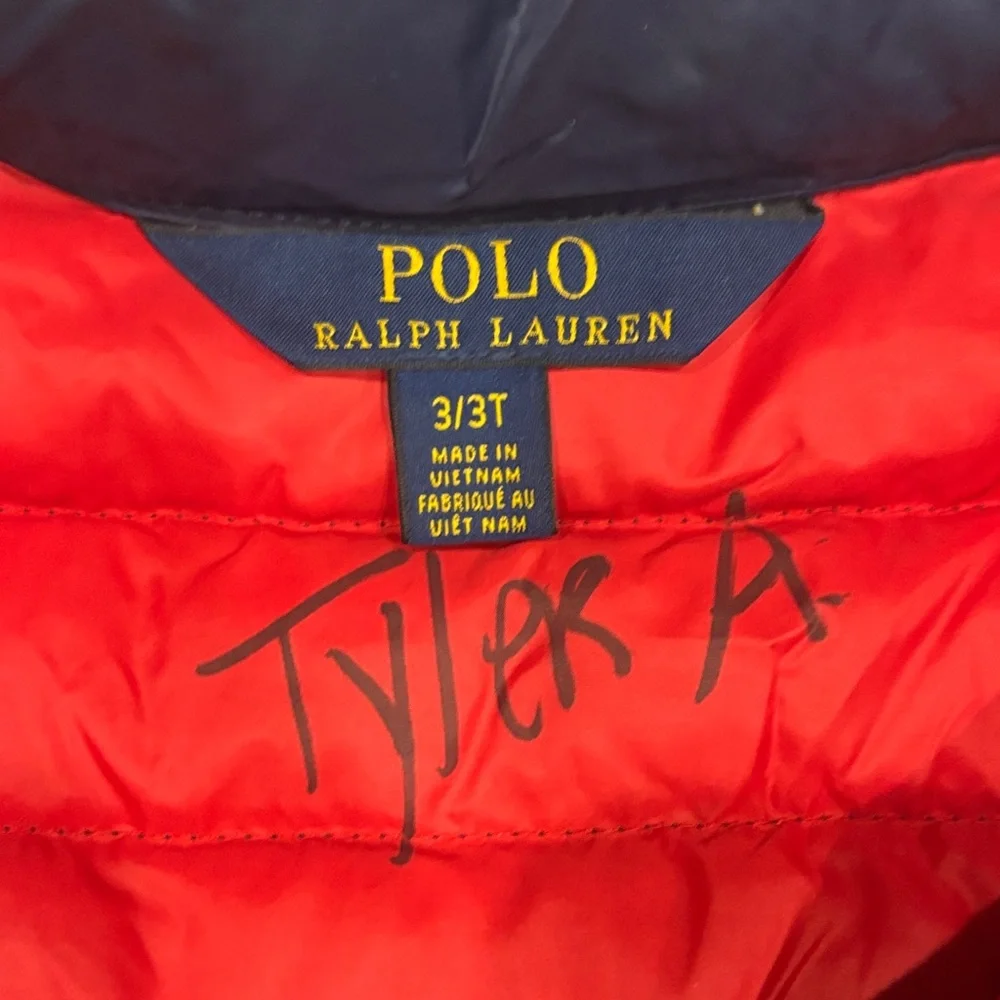 Polo Ralph Lauren Navy Puffer Jacket